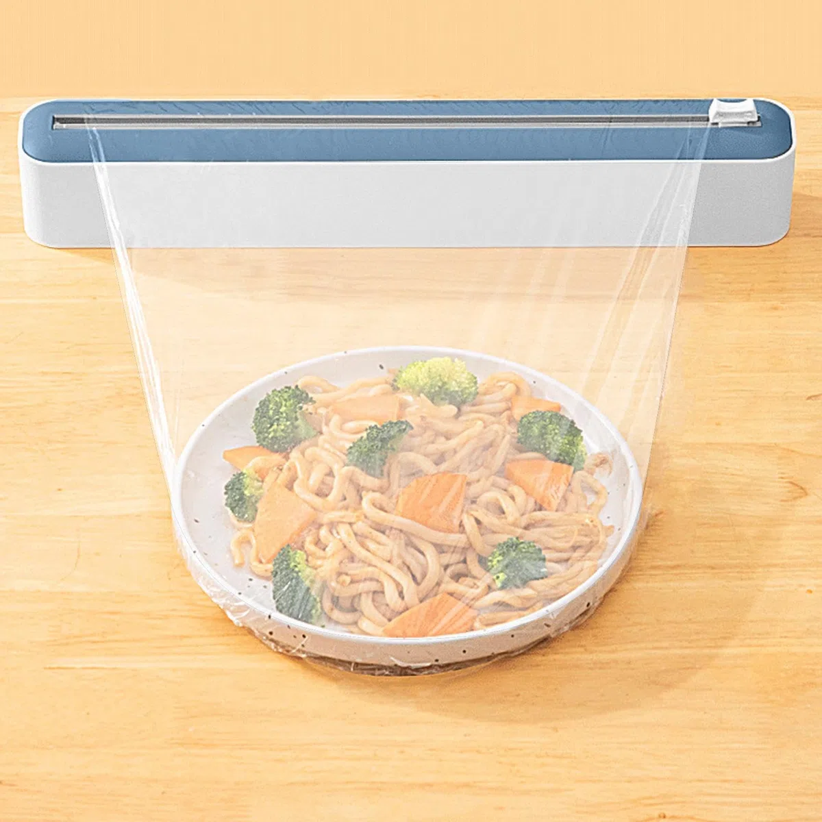 Dispenser per Pellicola e Alluminio | Porta Rotoli Magnetico Con Taglierina | Organizer per Film Trasparente