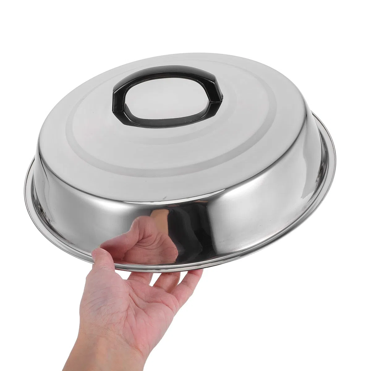Copertura per Barbecue in Acciaio Inox 32 CM, Coperchio a Cupola per Bistecca Struttura Robusta, Adatto per Cucina all'Aperto e Campeggio
