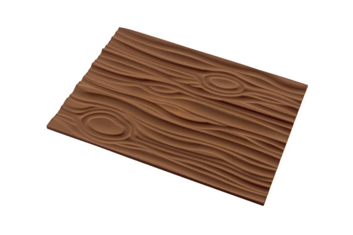 silikomart | Tappetino in Silicone per Dolci MAGIC WOOD MAT, Antiaderente, Confezione da 1 Tappetino per Dolci, 3D Design, 250 x 185 mm, h 6 mm, Made in Italy