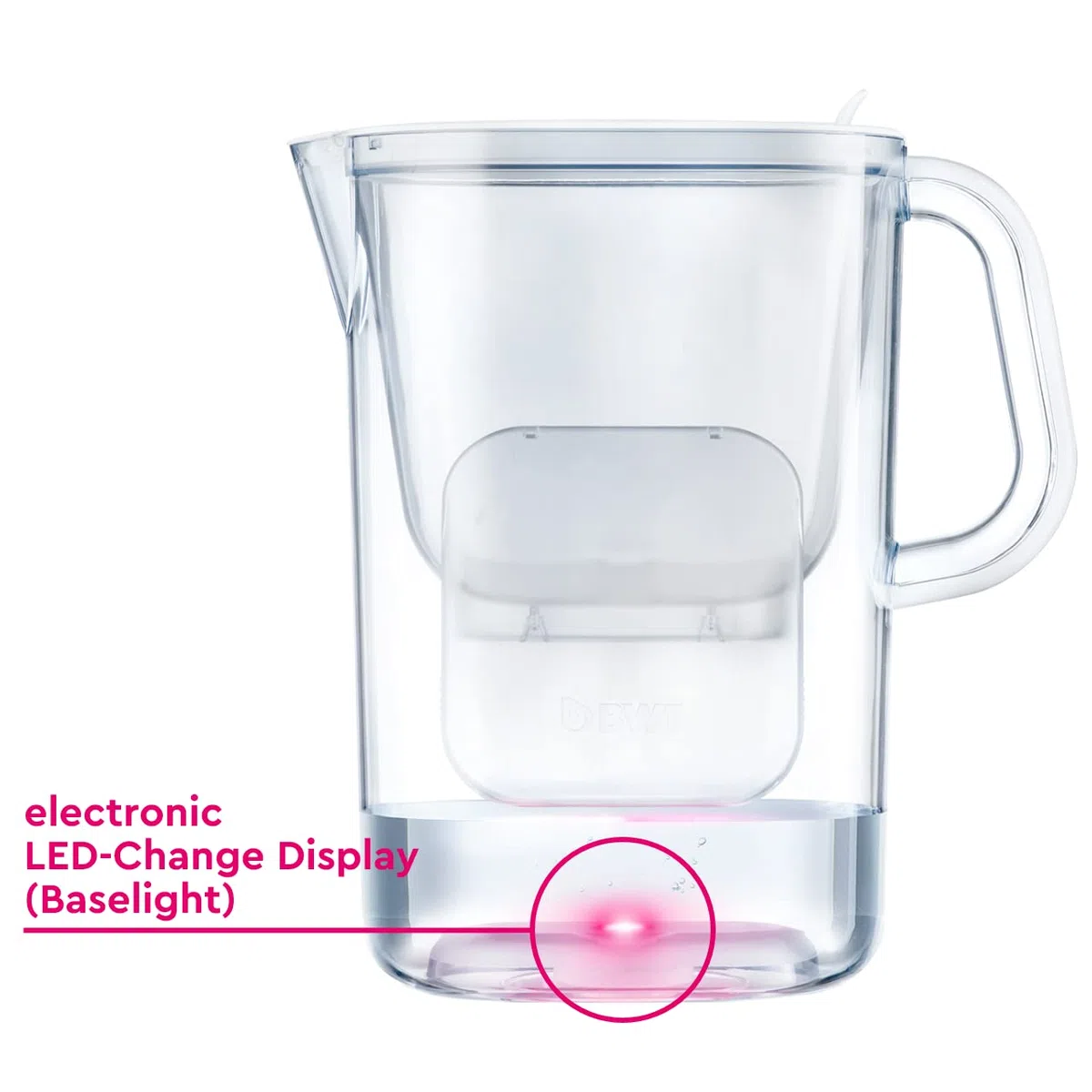 BWT AQUAlizer caraffa filtrante con 1 filtro al magnesio e 1 filtro allo zinco inclusi