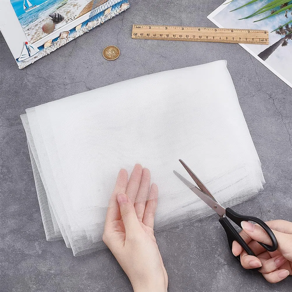 BENECREAT 40 x 400 cm, tessuto a rete in nylon con filtro a maglia fine da 30 micron, colore bianco, filtro a rete in nylon per vernice, birra domestica, spessore 0,4 mm