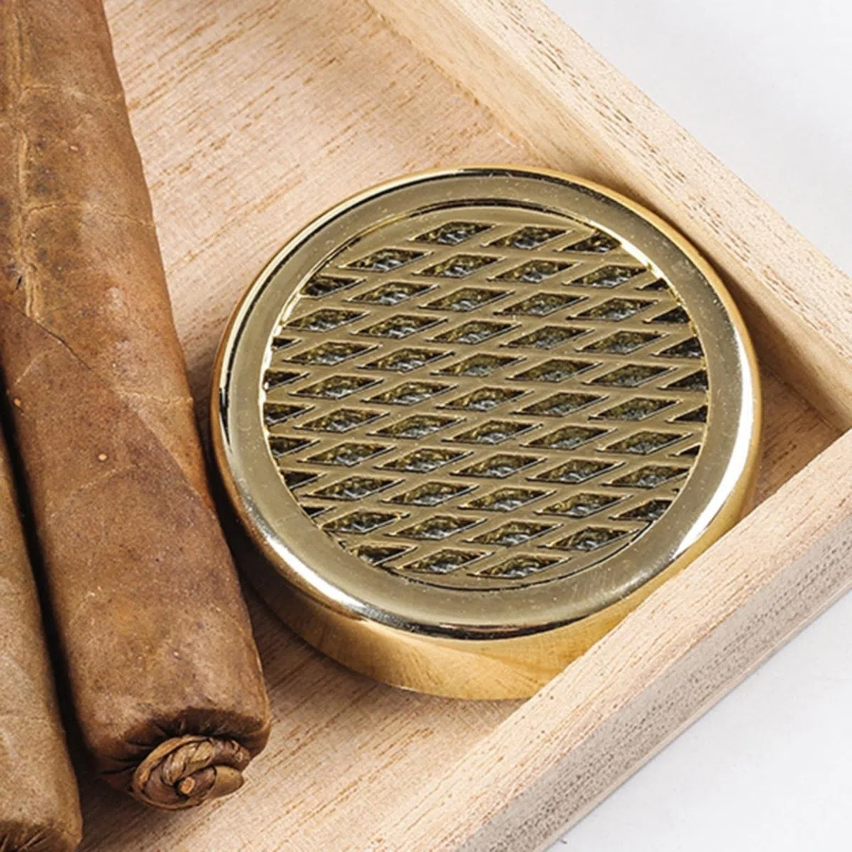 VOIV Cigar Humidor Portatile Tabacco Umidificatore Umidità Rotonda Accessori Strumento Umidificazione Gadget per Casa Ufficio Regali