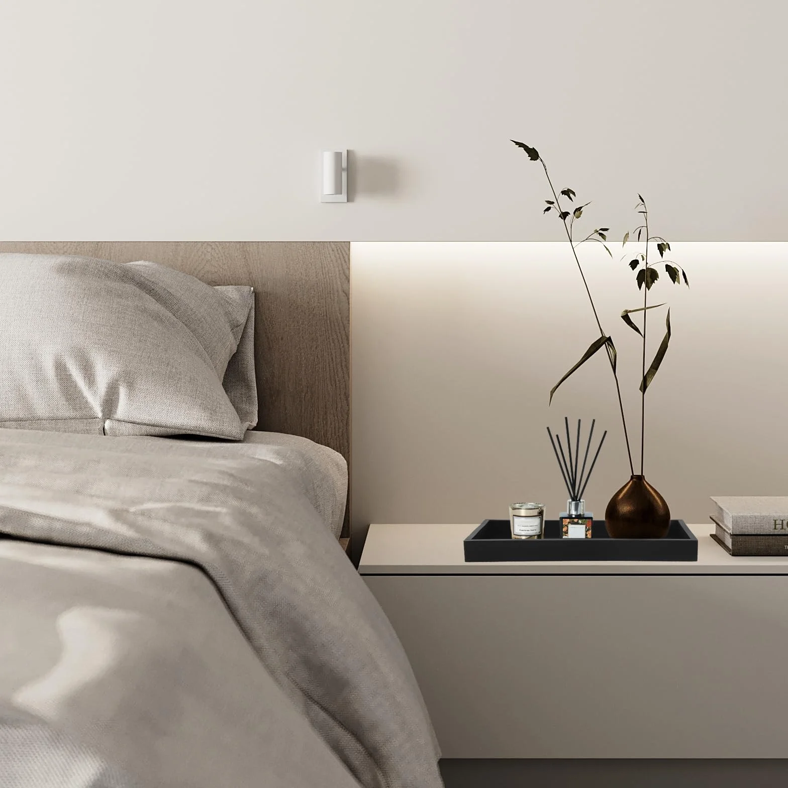 2 Pezzi Vassoio Decorativo Portaoggetti Nero per Vanità, Vasca da Bagno, Lavello Della Cucina E Bagno