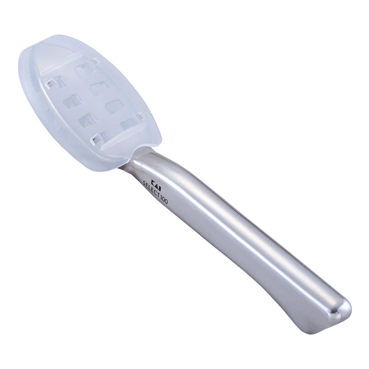 KAI squamatore per pesce in acciaio inossidabile - Lunghezza 21 cm / Manico 12,5 cm, con cappuccio di raccolta in plastica - Rimuovere le squame del pesce