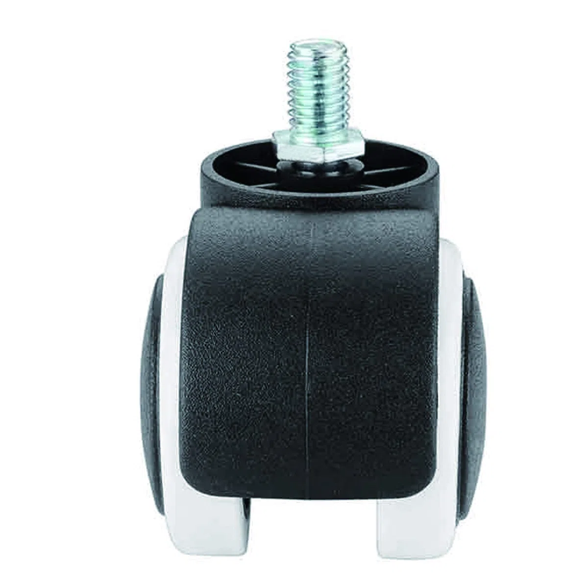 5 Pezzi Rotelle Per Sedia Da Ufficio Ruota Di Ricambio In Plastica Di Nylon,Gambo Filettato M10x15mm Ruota Sedia Da Ufficio Girevole Senza Graffi,Per Sedie Girevoli,Mobili,2 Pollice