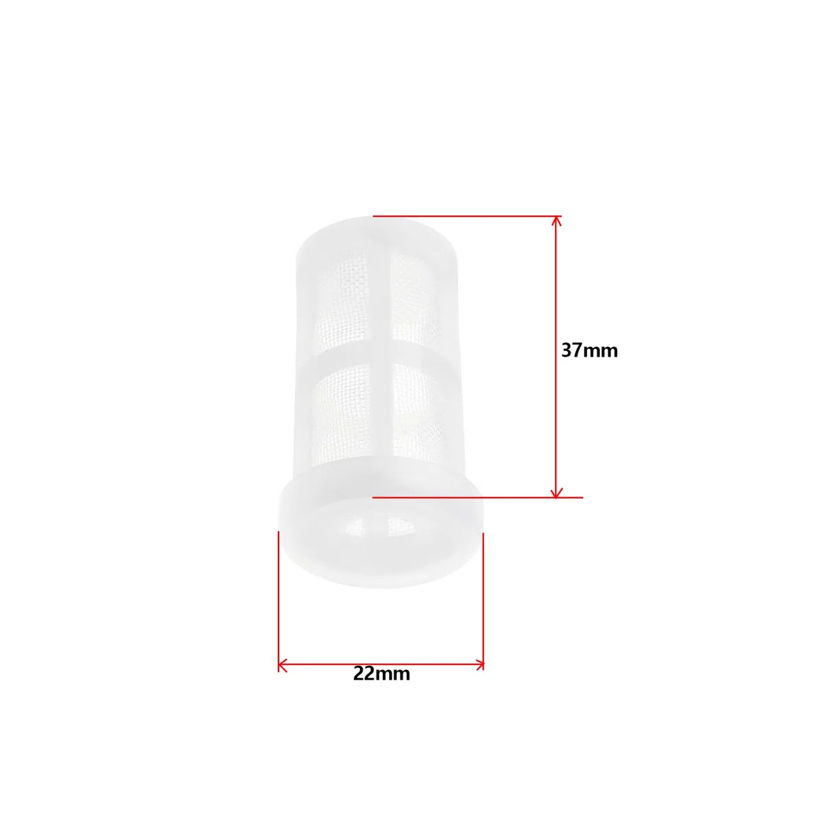 SG Store 10 Pezzi 50 Mesh Nylon Pistola A Spruzzo Filtri Di Vernice Lobster Pot Filtri Di Aspirazione Filtri Pistola Di Alimentazione Pneumatico Pistola A Spruzzo Di Vernice Filtro Bianco