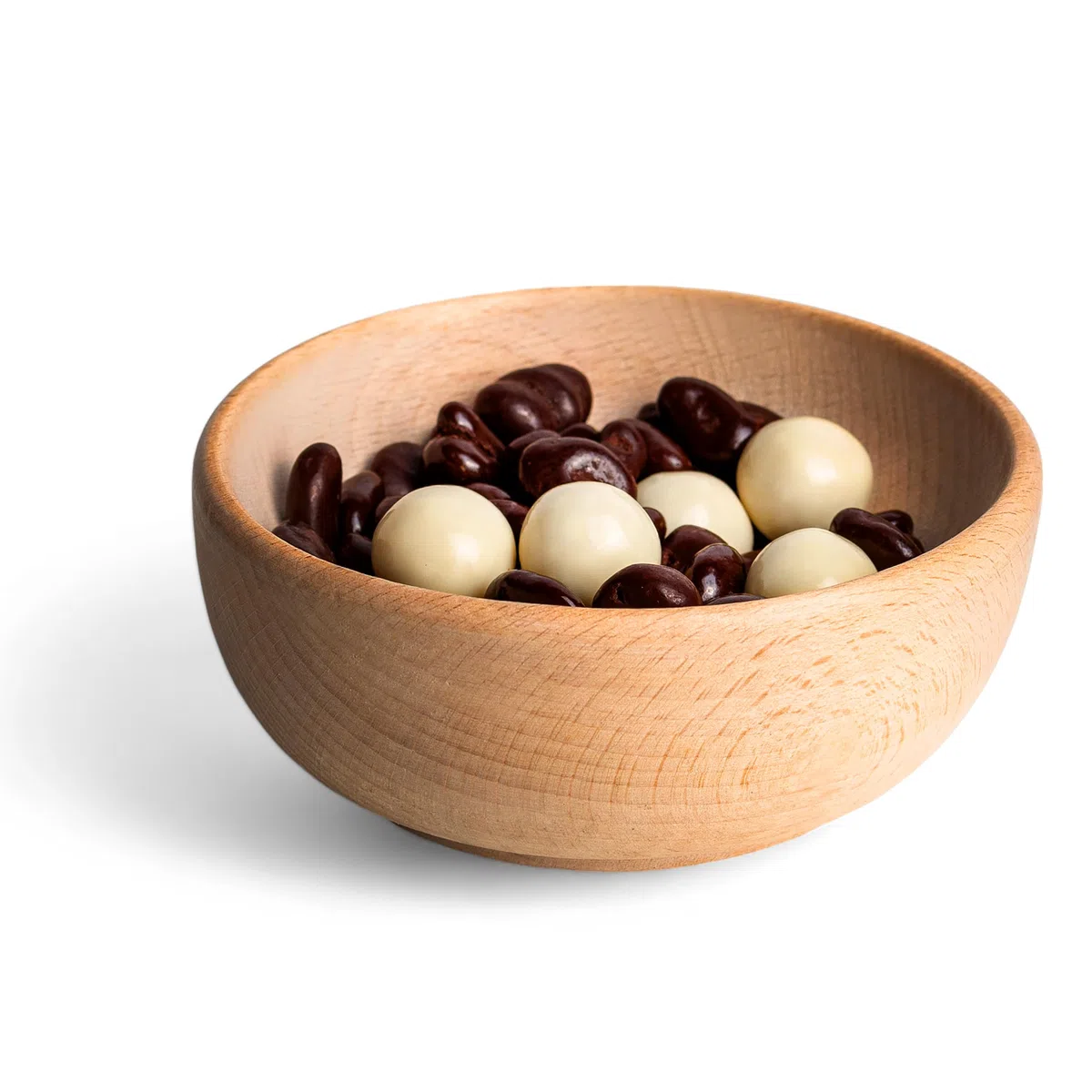 Creative Deco Piccola Ciotola di Legno | Rotonda 12 x 12 x 6 cm | Perfetta per Muesli Frutta Spuntini Cucina