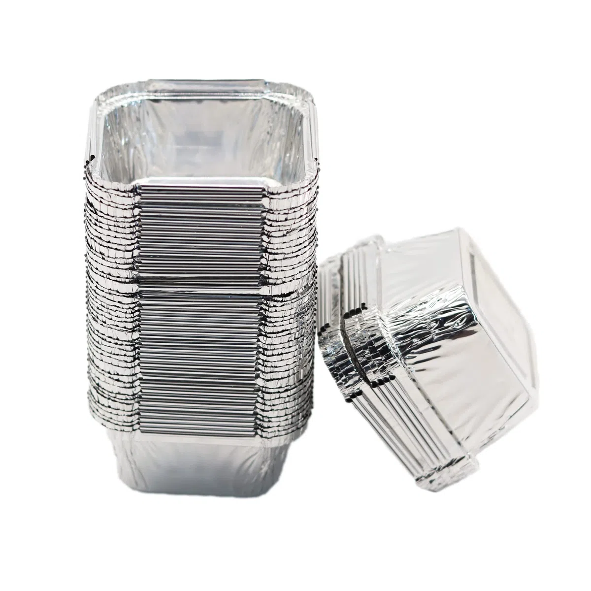 Angelkiss 50 ciotole in alluminio per cupcake, creme, muffin, tortine, 7,5 x 7,5 x 3,5 cm