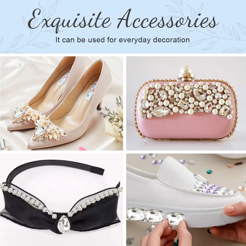 130 Pezzi Pietre Strass da Cucire Su Tessuti,Strass per Scarpe Decorazioni,Passamaneria con Strass per Abbigliamento,Brillantini Vestiti Accessori per Fai Da Te,Abito da Sposa,Gioielli,Borse