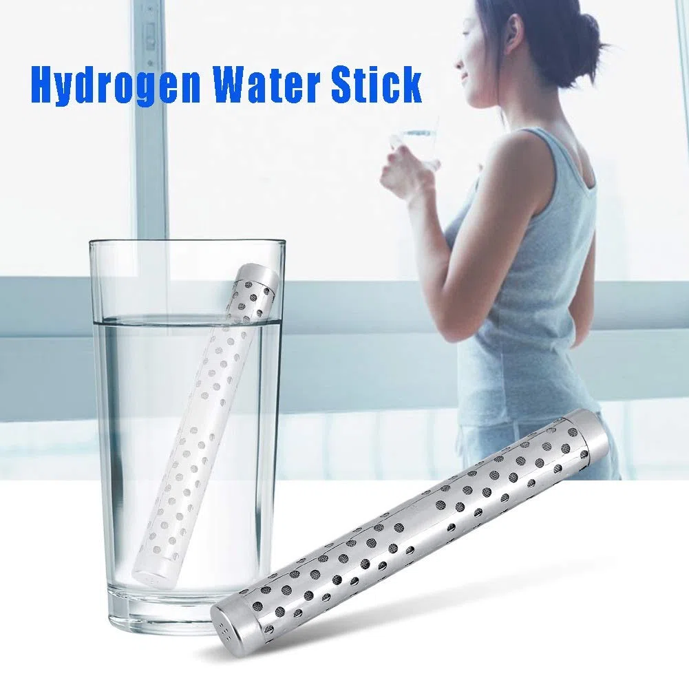 Stick Acqua Alcalina, Stick Idrogeno Acqua Alcalina Portatile Stick Filtro Ionizzatore Minerali Bacchetta in Acciaio Inox Bastone Alcalina Idrogeno
