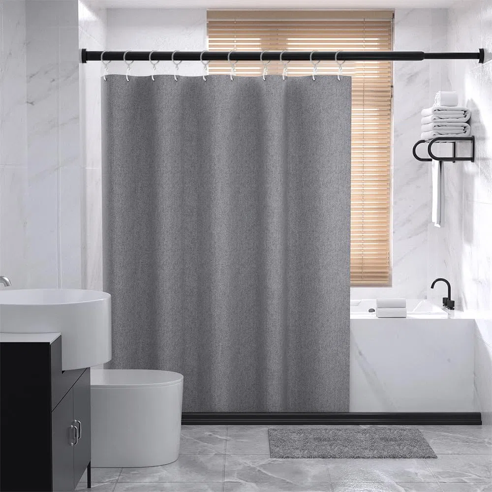 50 Pezzi Anelli Per Tende In Metallo, 30mm Anelli Per Tenda con 50 Ganci, Acciaio Inossidabile, Per Finestre, Porte, Tenda Da Doccia Per Binari,Casa, Bagno, Camera da Letto, Porte Finestre (argenteo)