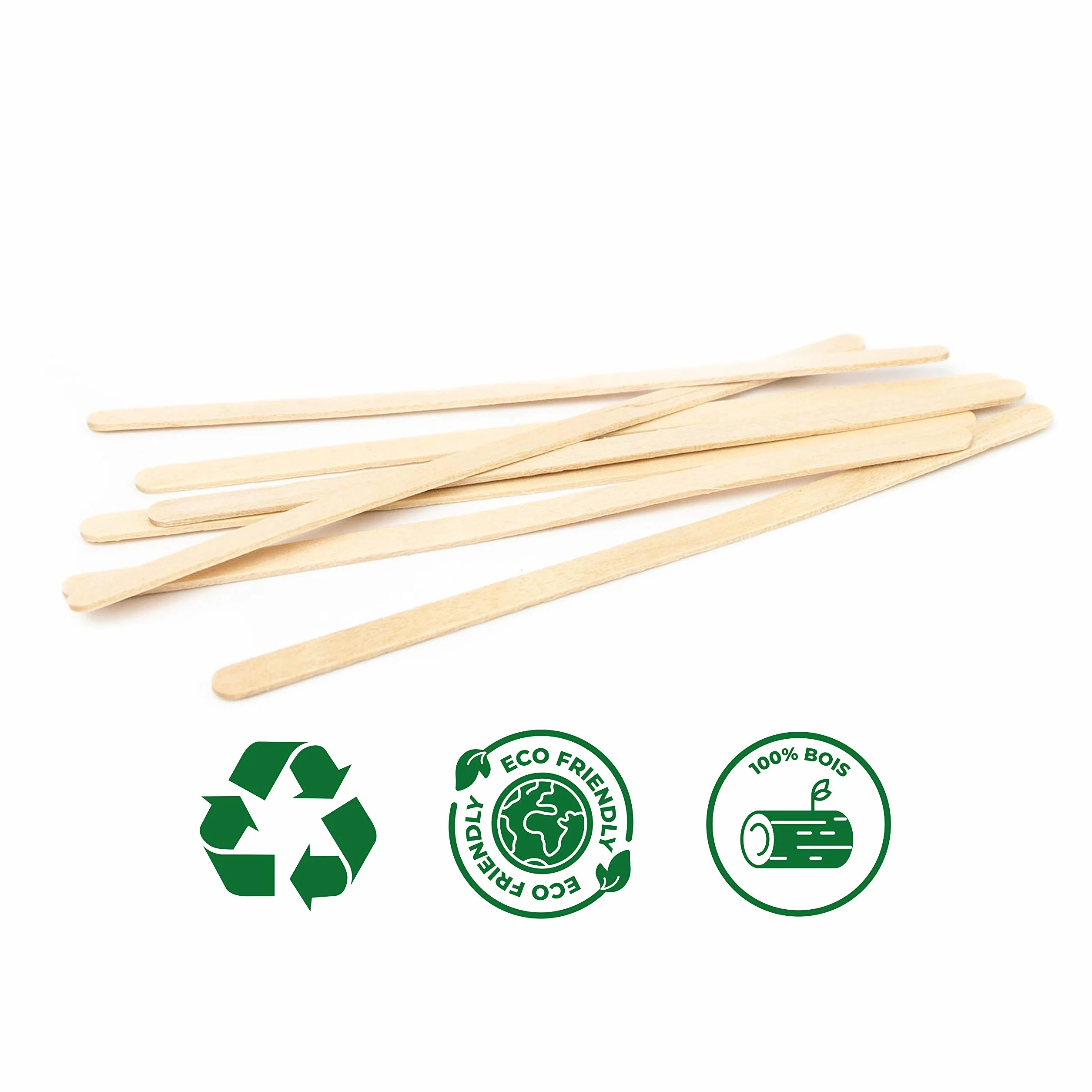 Extiff Touillettes - Palettine in legno, 11 cm, per mescolare caffè / tè (Confezione da 2.000)