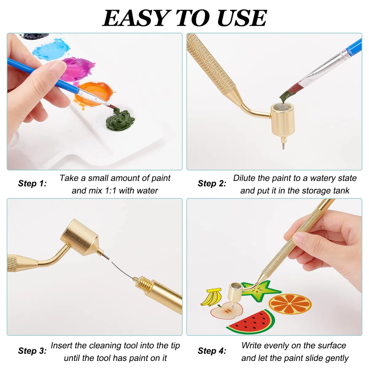 GORGECRAFT 1PCS Slanting Linea Sottile Penna Pittura Fluido Scrittore Penna Retro Alluminio Fineliners Vernice Artisti Studente Schizzo Portatile Strumenti di Disegno per La Scrittura