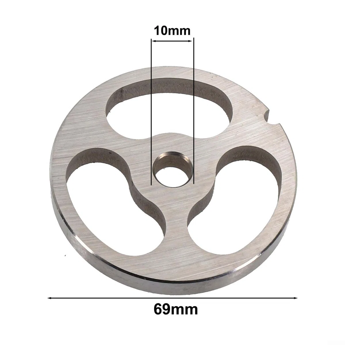 Piatto tritacarne, lama tritacarne, piastra tritacarne, 12 tipi commerciali tritacarne da cucina, in acciaio inox, accessorio per piatti (3 fori)