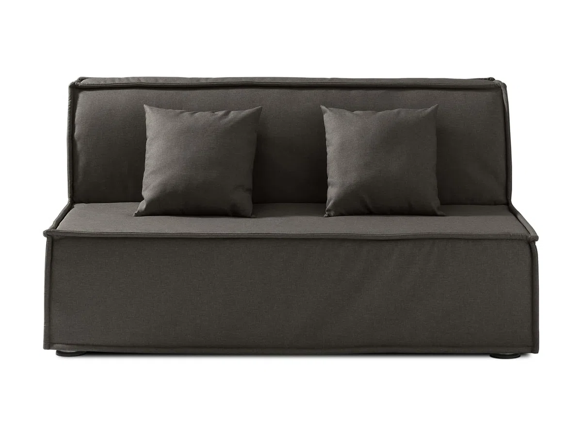 EVERGREENWEB Divano Letto 3 Posti con Materasso Matrimoniale 160x190 Ortopedico Prontoletto RICHIUDIBILE con Rivestimento SFODERABILE e Lavabile, Coppia Cuscini SUPERSOFT Abbinati, Grigio Scuro, ELLEN