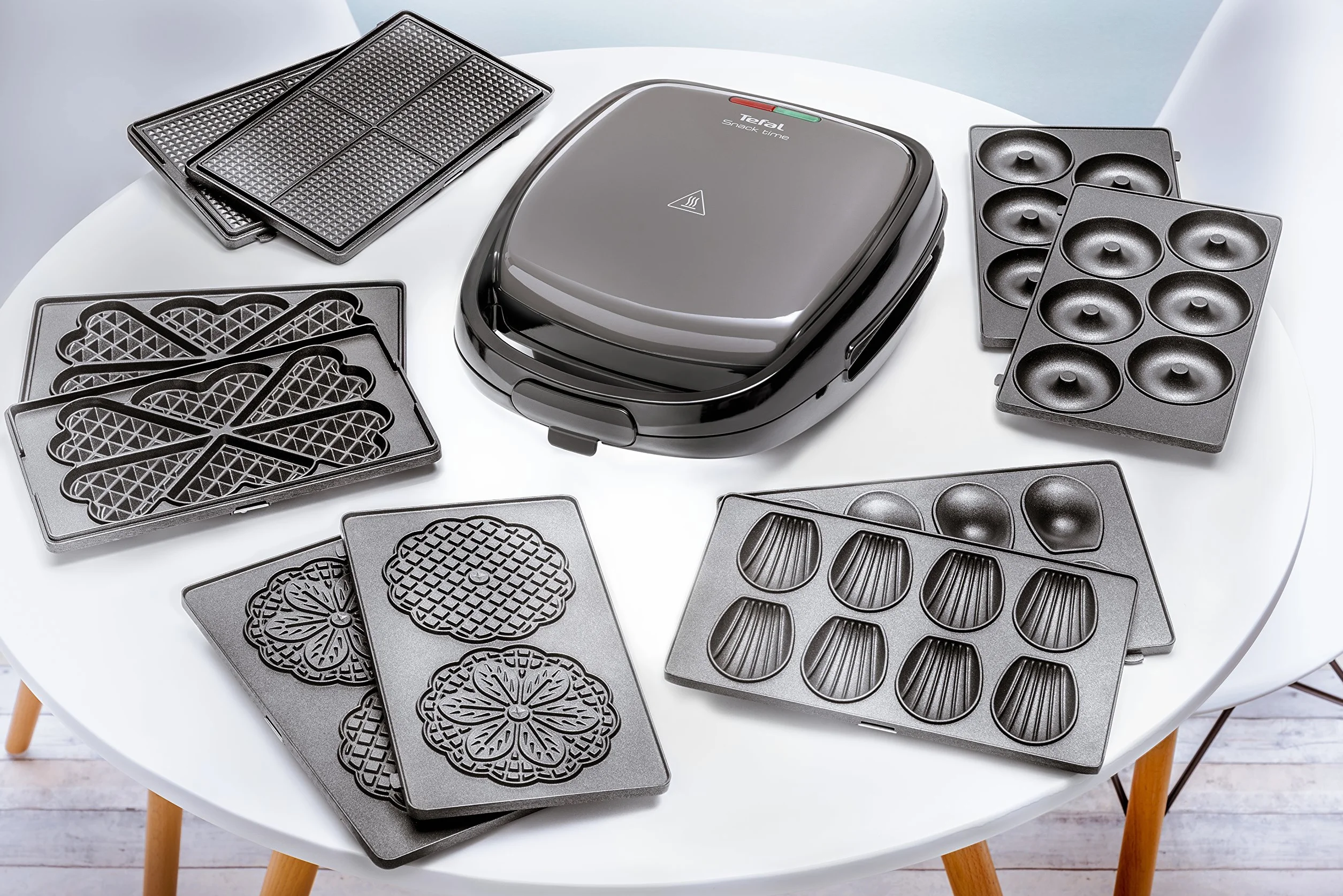 Tefal SW341B tostiera 700 W Nero, Grigio (Tefal Snack Time SW 341B grau / schwa)