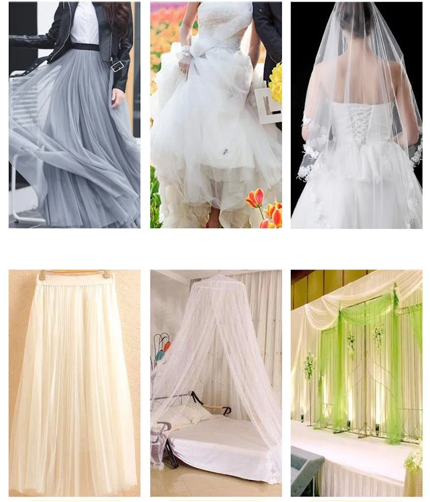 3 m x 160 cm di tulle morbido, stoffe in tulle per cucito, tessuto a rete per decorazioni, drappeggio per albero di nozze, tende per arco nuziale, decorazioni a mano libera, tende trasparenti, per