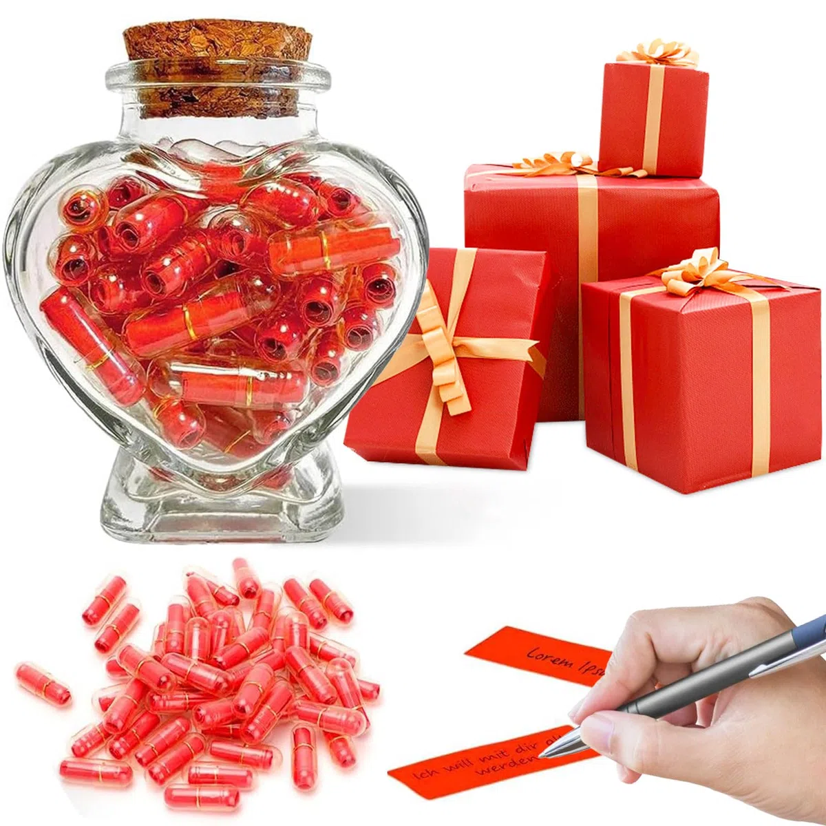 50 capsule con messaggio in una bottiglia, regalo di addio per educatori colleghi, regalo di anniversario fai da te per lui e per lei, regali personalizzati per fidanzata, fidanzato