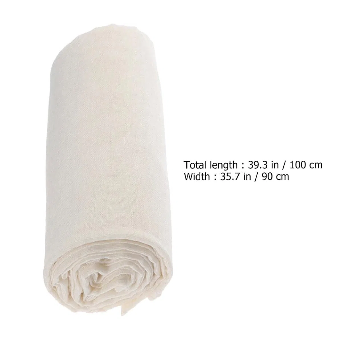 Generico Garza Filtrante per Cucina 3 Pezzi 100X90 CM in Cotone Naturale, Panno per Filtrare Formaggio e Yogurt Greco, Tessuto Mussola per Uso Alimentare