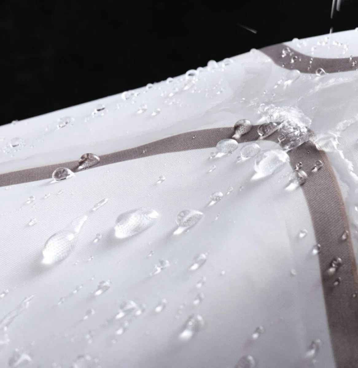 Gualiy Tende Doccia Poliestere, Minimalista Reticolo Tende Doccia Antimuffa Bianco Tende Doccia per Vasca 220x200cm