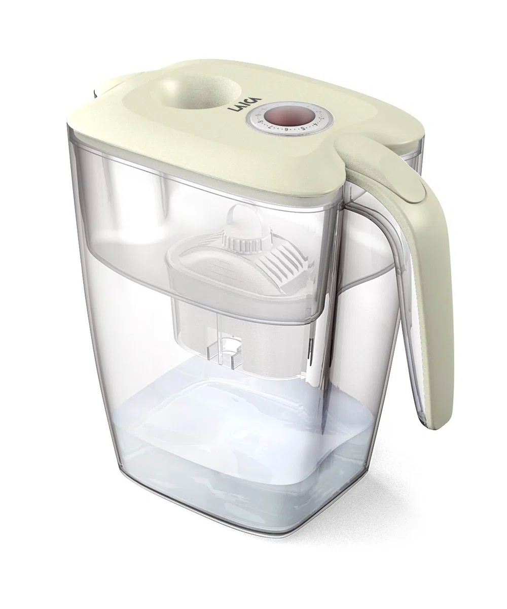 Laica Caraffa Filtrante BIG Roma - Bianco - 3,7L - 1 Filtro bi-flux incluso, Preserva i sali minerali e Riduce le sostanze indesiderate - Capacità XXL - Timer Manuale- Sicurezza Made in Italy