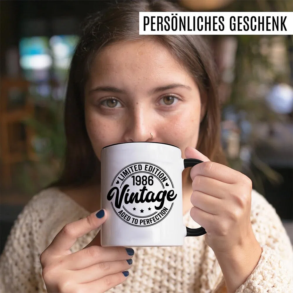 60 Anni di Compleanno Tazza, Vintage 1966 Regalo 60 Anni per Uomo e Donna, Tazza da Caffè Ceramica 350mL, Idee Regali Compleanno per Amica Mamma Papa Sorella Amica Nonna Zia Fratello Collega