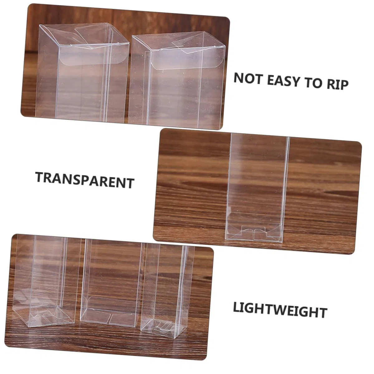 Toyvian Set da 26 Pezzi Scatole di Immagazzinaggio Trasparenti in PVC Rettangolari 5X5X15 CM Scatole di Plastica Multiuso Leggere e Compatte per Conservazione e Organizzazione Oggetti