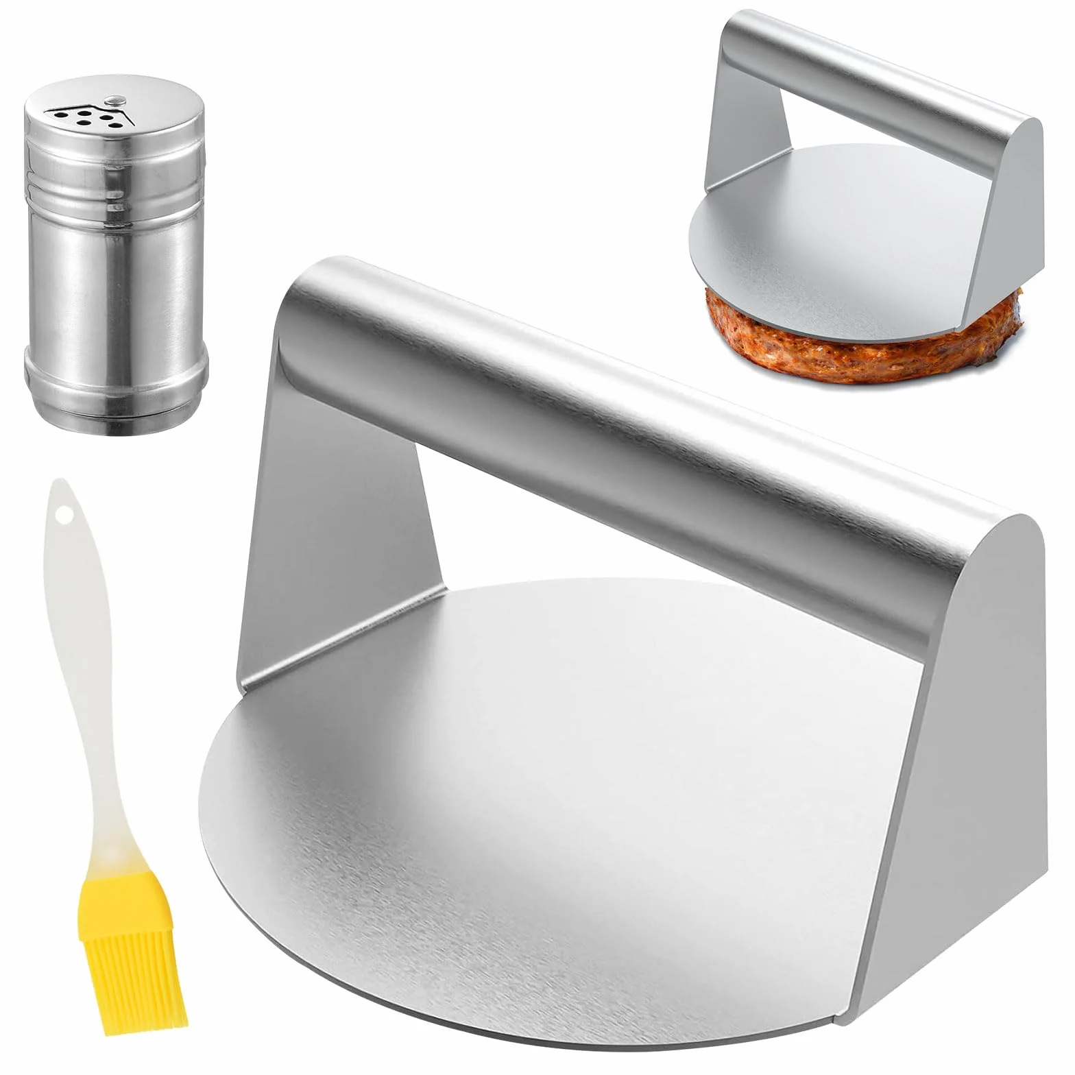 Batticarne Burger Pattie Presse – Pressa per Hamburger e schiaccia Hamburger, Ideale per grigliate all'aperto, Hamburgers e panini