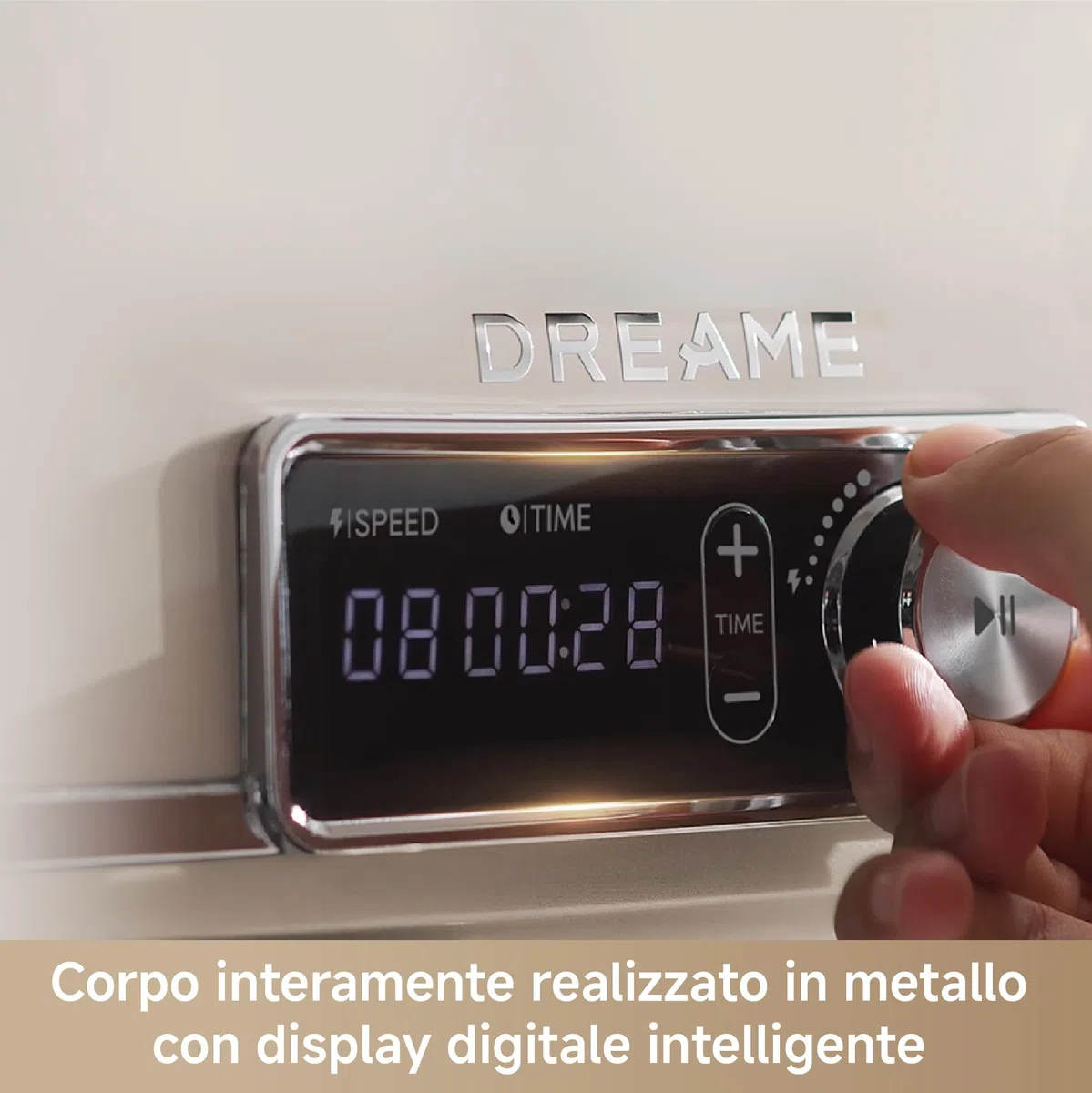 DREAME BioKnead Impastatrice Planetaria. Doppio Gancio Brevettato e Motore CC Silenzioso da 800 W con Ciotola da 6 L, Display Digitale, 12 Velocità e Numerosi Accessori per Ogni Attività, Bianco
