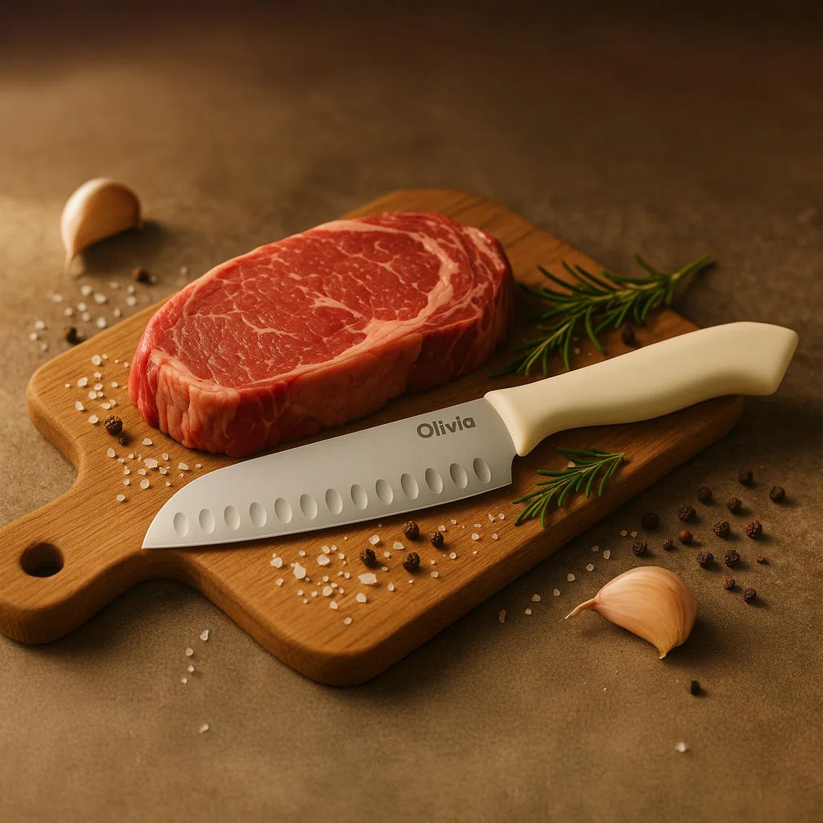 Coltello da Cucina Professionale in Acciao Inox - Lama da 17cm - Coltello affilato per tagliare Alimenti - Impugnatura Ergonomica in plastica - Coltello da Cuoco e Macellaio