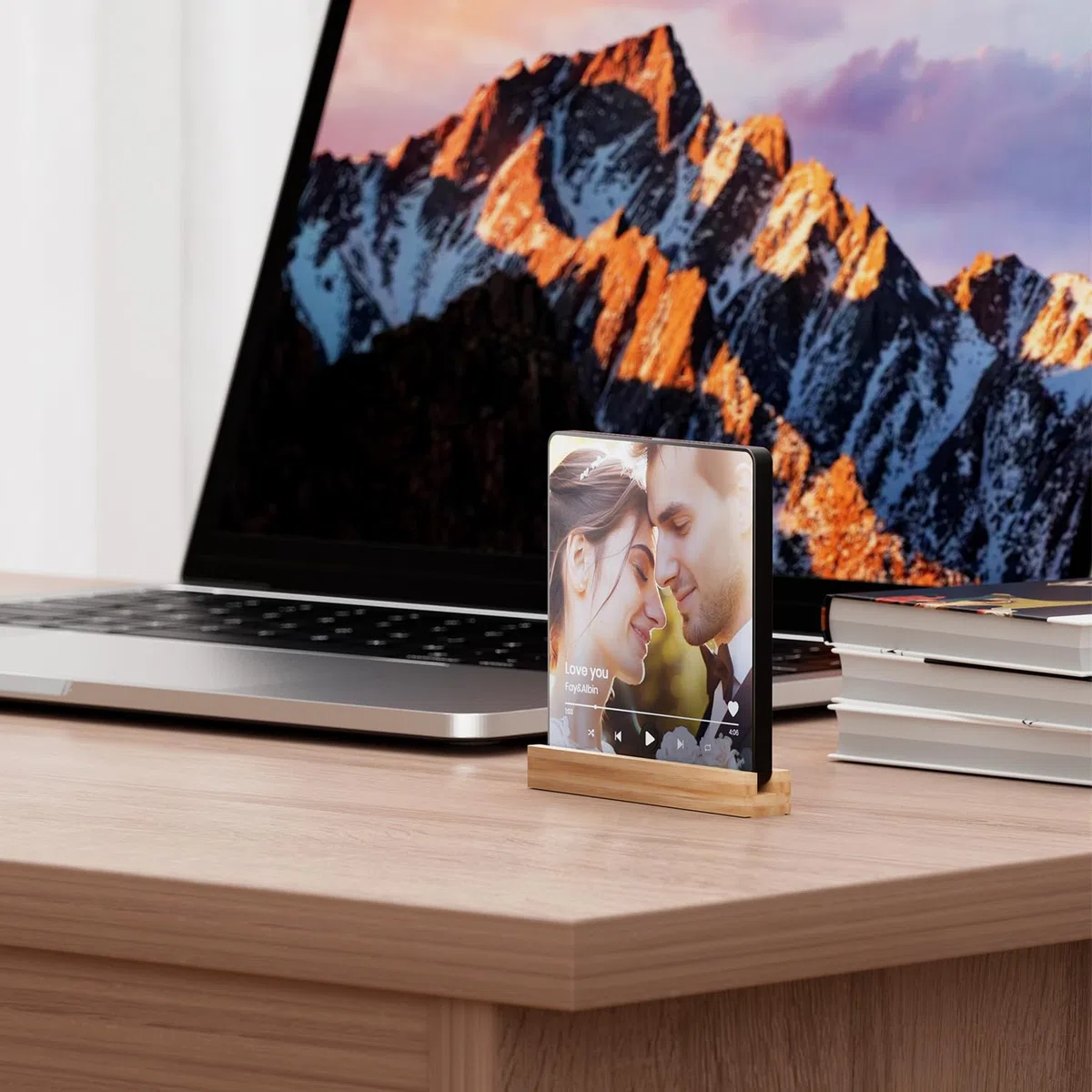 Magnete da Frigorifero con Album Musicale Personalizzato，lettore musicale personalizzabile con foto, compleanno San Valentino Natale canzone spotify regalo