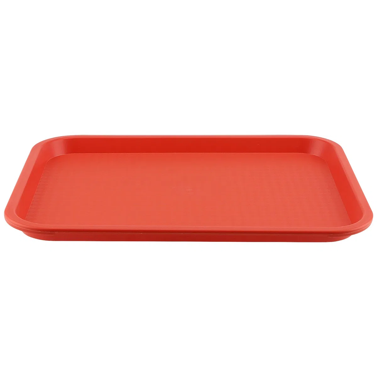 ZOENHOU Confezione da 10 vassoi rettangolari in plastica per fast food, 41,5 x 30,5 cm, vassoi da portata in plastica per servire cibo, arancione