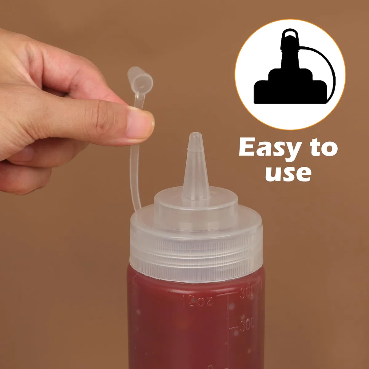 Flasche a Squeez, Bottiglia per Salse 500ml 16oz, Bottiglia a Spruzzo, Bottiglie per Condimenti, Bottiglia per Olio in Plastica, Ketchup, Bottiglie per Salse, Salsa di Soia Piccante, Olio d'Oliva