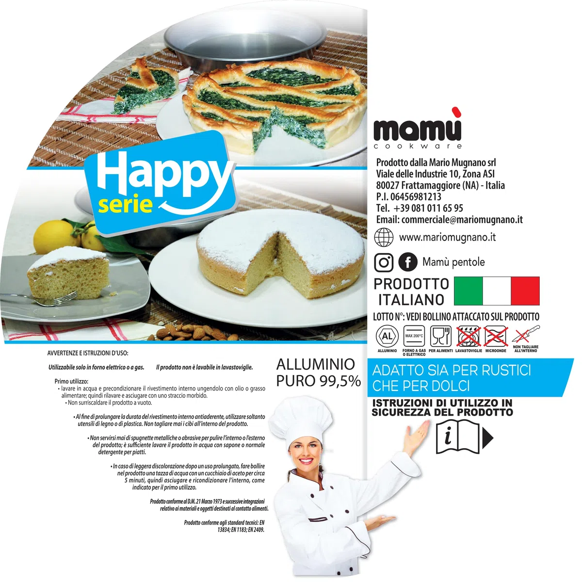 Mario Mugnano - Stampo per realizzare una torta in mussola - Made in Italy 24
