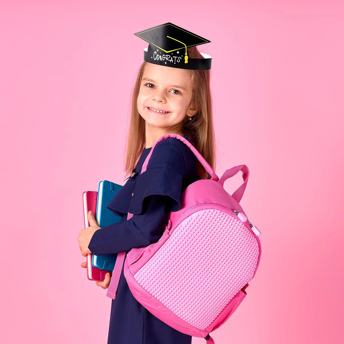 MIAHART 30 Pezzi Cappelli di carta per la cerimonia di laurea Tappo con corona regolabile per decorazione