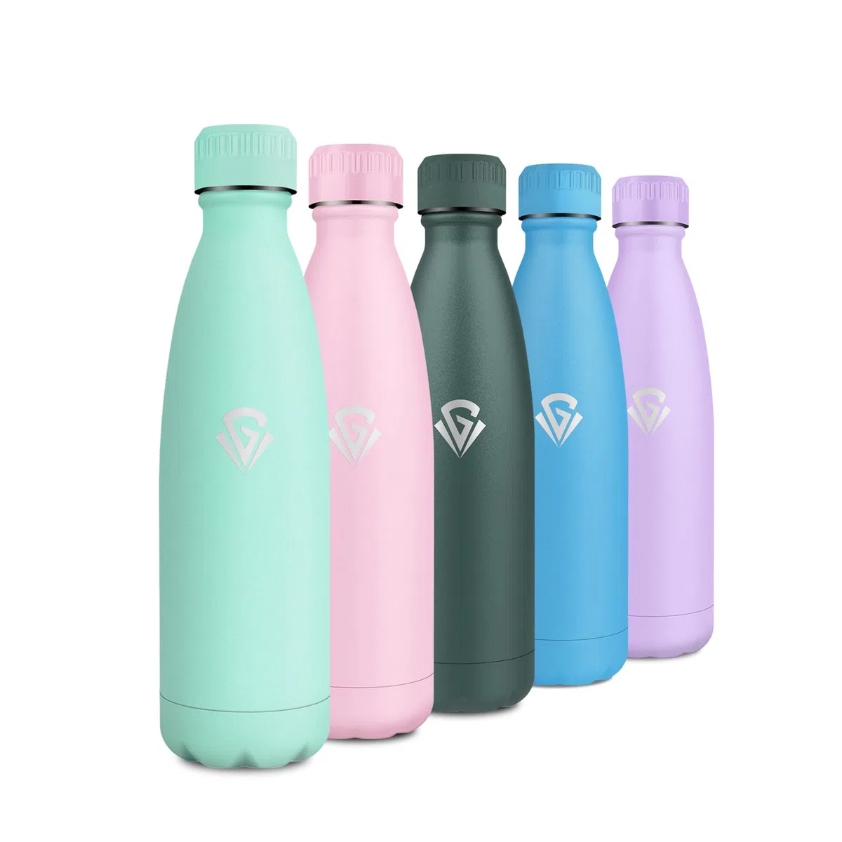 Borraccia Termica 500ml, Borraccia Acciaio Inox, Bottiglia Termica Doppia Parete, Senza BPA, Riutilizzabile e Antigoccia, Borraccia per Bambini, Scuola, Ufficio, Sport, Palestra, Campeggio, Viaggio