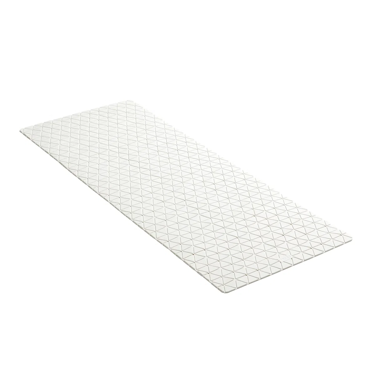 TATAY Tappetino Antiscivolo da Doccia o Vasca, Gomma SBS - TP con 126 ventose, Rettangolare, Design a Diamante, Bianco. Dimensione 97 x 36 cm