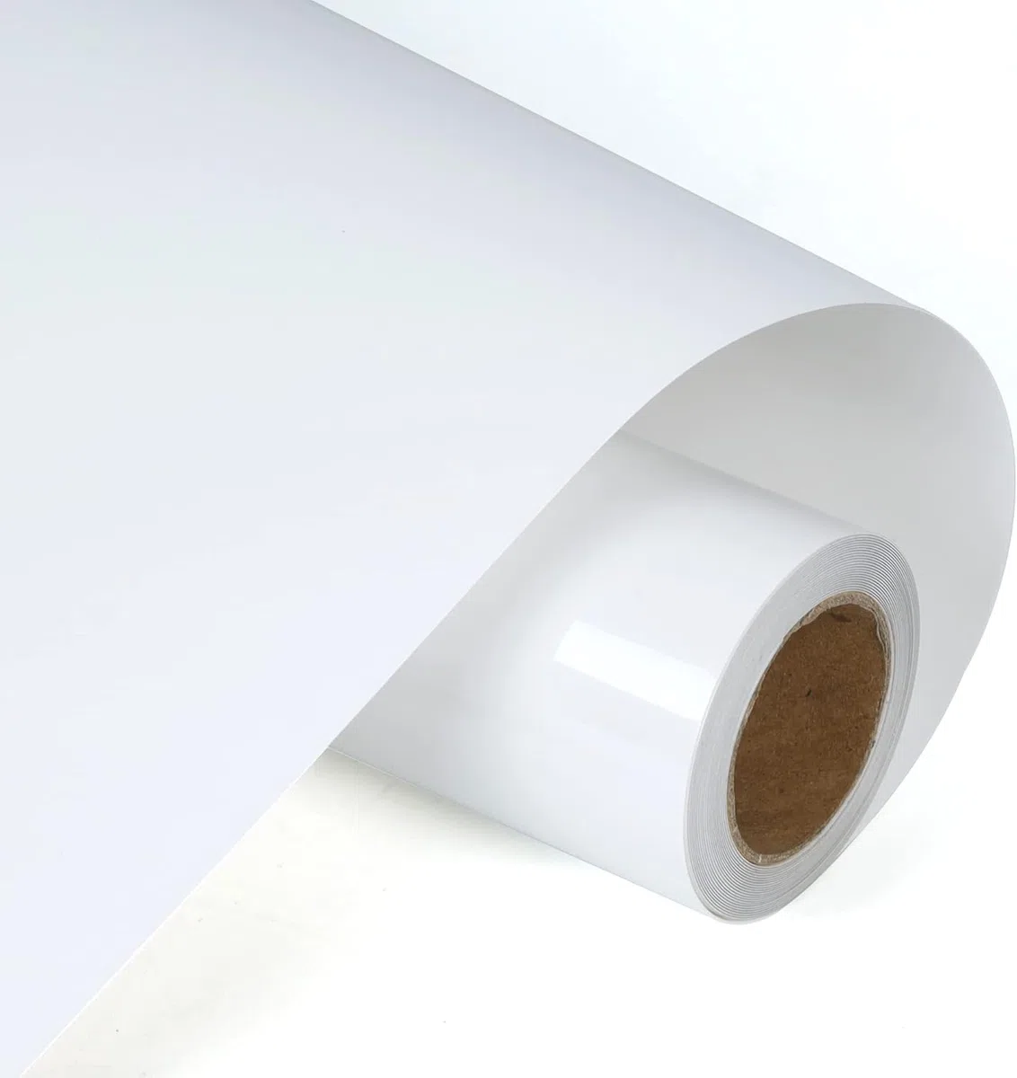 Rotolo flessibile termoadesivo per tessuto, 30,5 x 305 cm, per Cricut Vinile termoadesivo, Flex Vynil termoadesivo, per magliette e vestiti, facile da tagliare e diserbare (bianco)