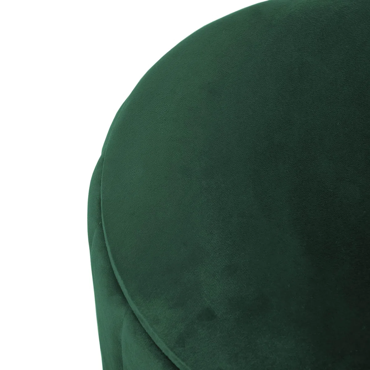 Rebecca Mobili Set 2 Pouf Velluto, Pouf Poggiapiedi, Verde, Ferro MDF, Con Contenitore, Per Salotto Camera - Misure HxLxP: 44 x 35 x 35 cm - Art. RE6834