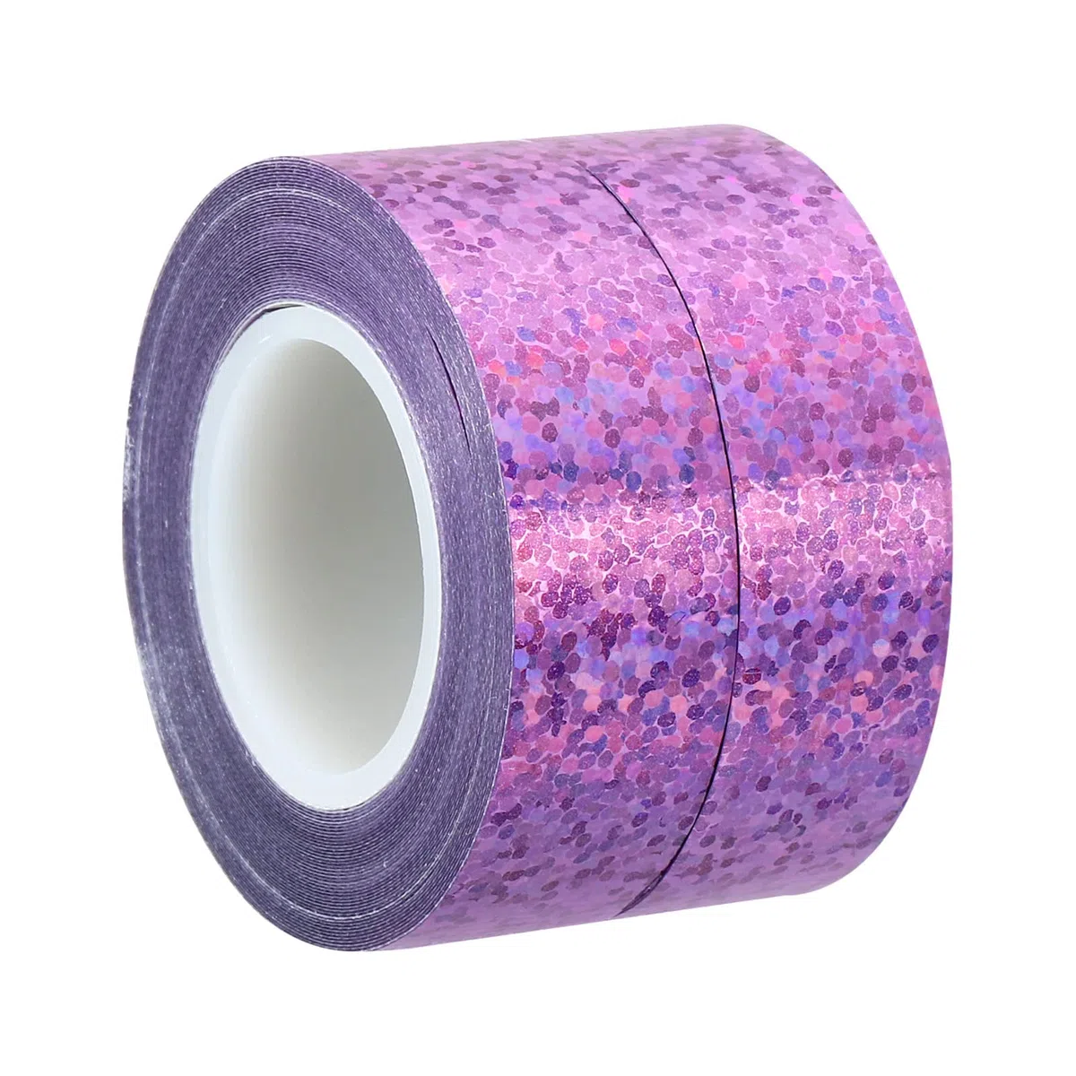 PATIKIL Scintillio Glitter Nastro 15mm x 5m, 2pz Washi Tape Olografico Arte Prisma Mascheratura Nastri Auto -Adesivo per Fai-da-Te Arte Artigianato Avvolgimento Decorazione, Rosa Viola