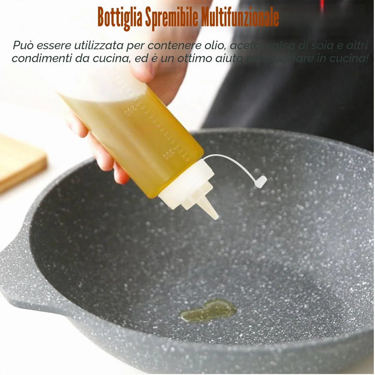 3 Pezzi Bottiglia Squeeze di Plastica,500ml Biberon Cucina,Trasparente Condimento Dispenser,a Prova di Perdite e Senza BPA,Contenitore Oliera Plastica,Bottiglia per Squeeze con Tappi per Ketchup,Salse