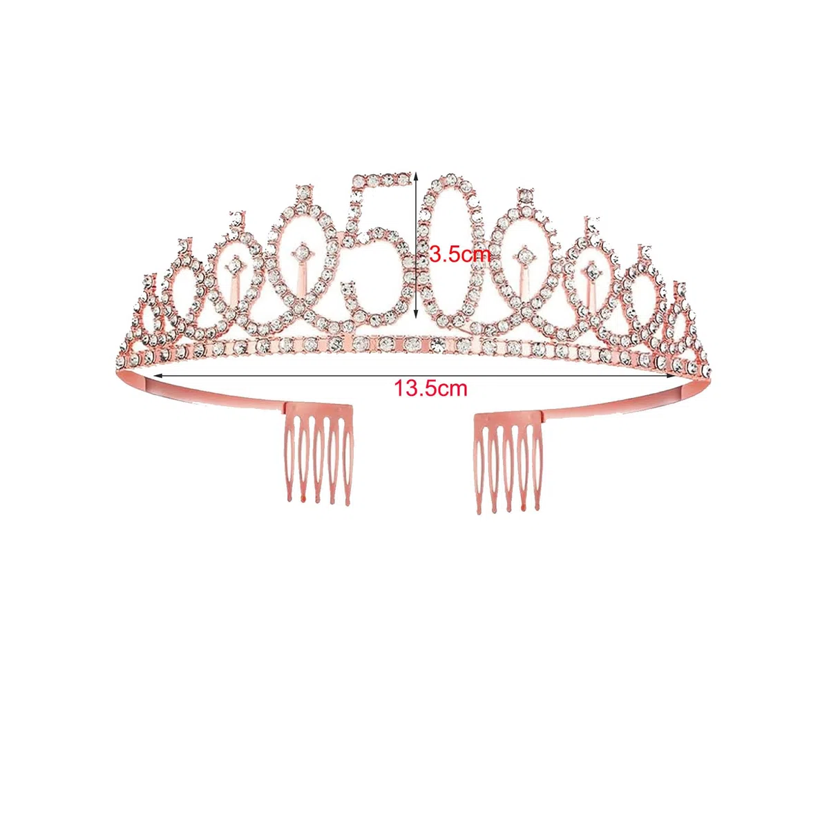 (4 PCS) Fascia Corona Compleanno 40 50 60 70 80 Anni con Biglietto Topper Torta Regalo Decorazioni Addobbi Compleanno Donna