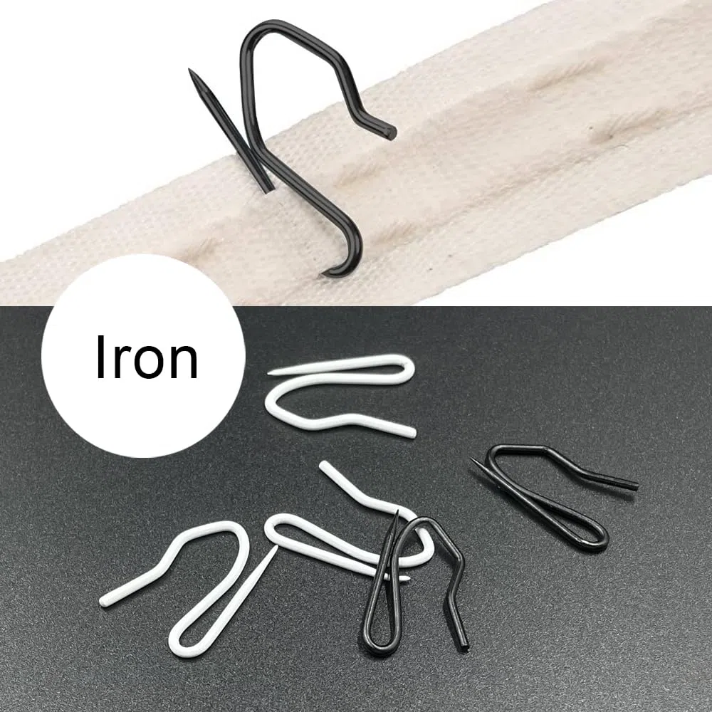 WYAN 20 Pezzi Anelli per Tende in Metallo e Ganci per Tende in Metallo,Tenda Anelli Appesi,Per tende,tende per porte e tende da doccia(Bianco)
