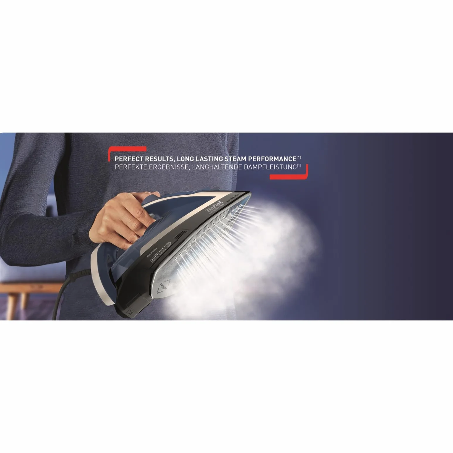 Tefal FV6846E1 Ultragliss Plus - Ferro da Stiro a Vapore anticalcare, 2800 Watt, collettore di calcare Rimovibile | 50 g/min di Emissione Continua del Vapore | 260 g/min | Spegnimento Automatico |