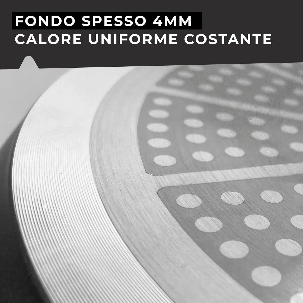 Fackelmann Wok Padella in alluminio forgiato Ø28x8 cm, padella con rivestimento antiaderente, per tutti i piano cottura, induzione, senza PFAS, Linea Soft Collection