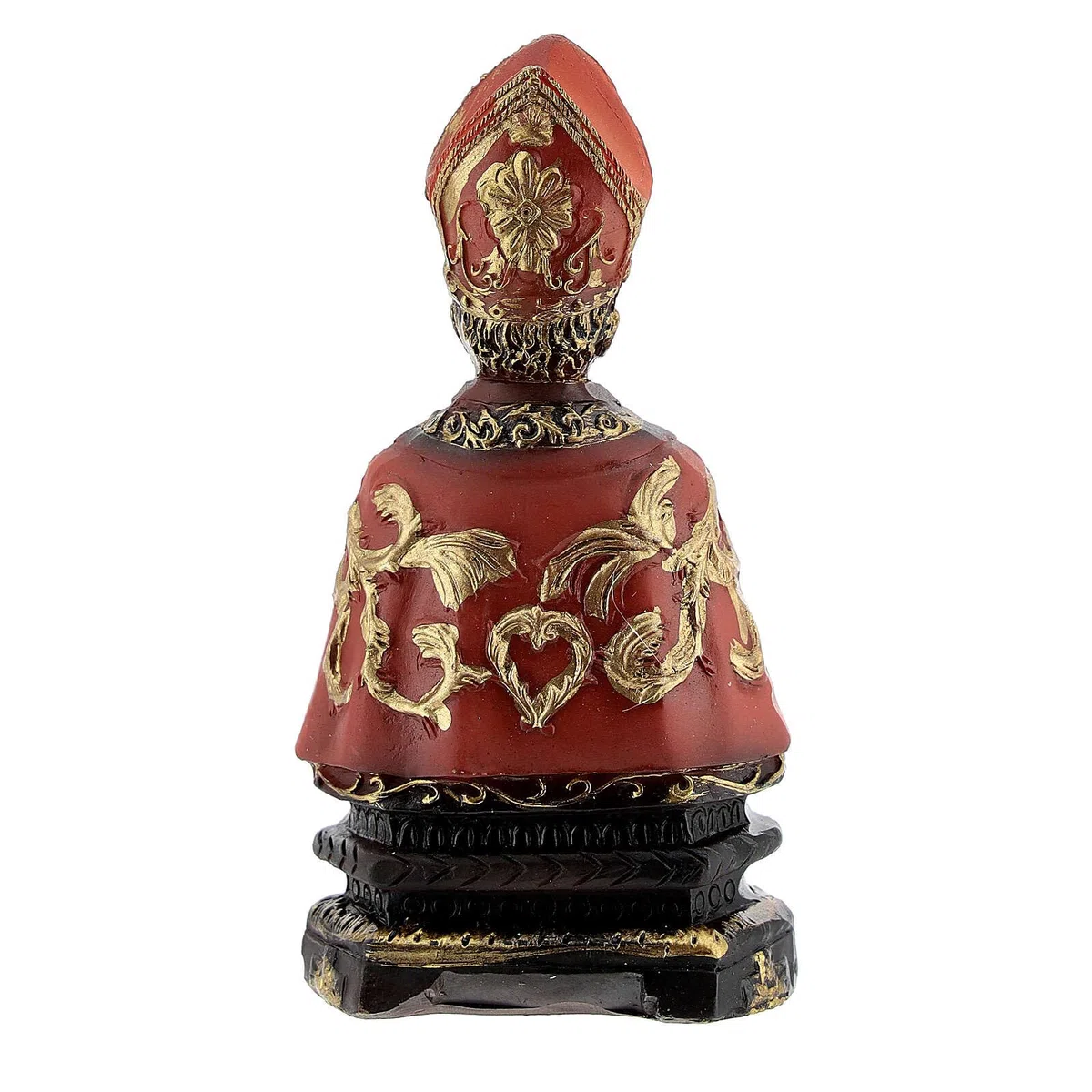Holyart Statue in resina e PVC: Busto San Gennaro scritta base resina 8 cm