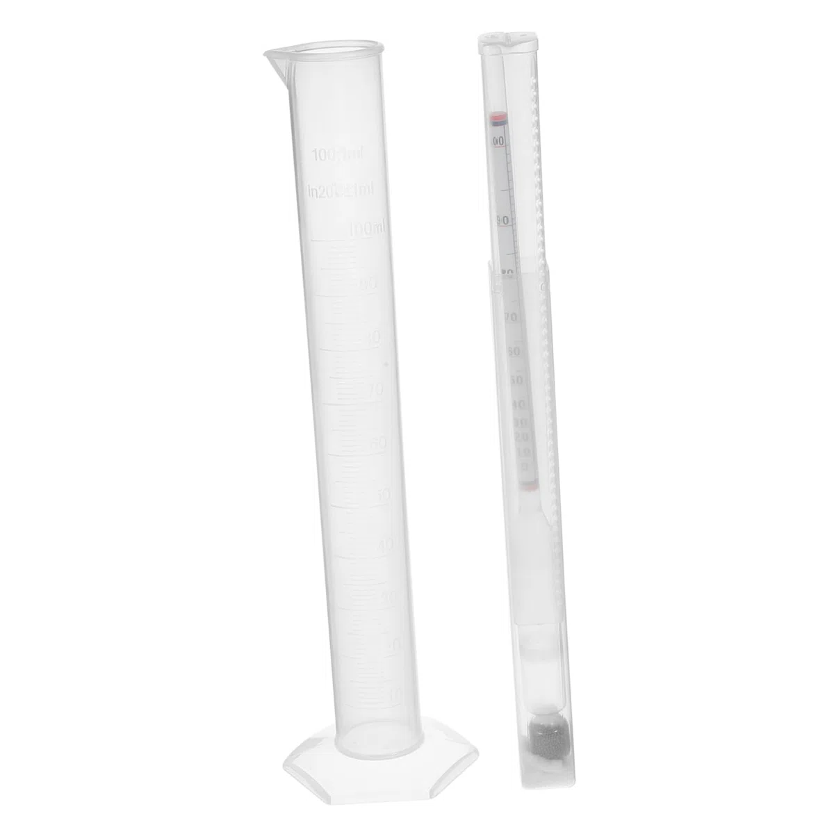 Garneck Misuratore Alcool Liquori in Plastico e Vetro Scala per Test Alcol Facile da Usare capacità 100ml per Uso Domestico Idrometro Densità Specifica