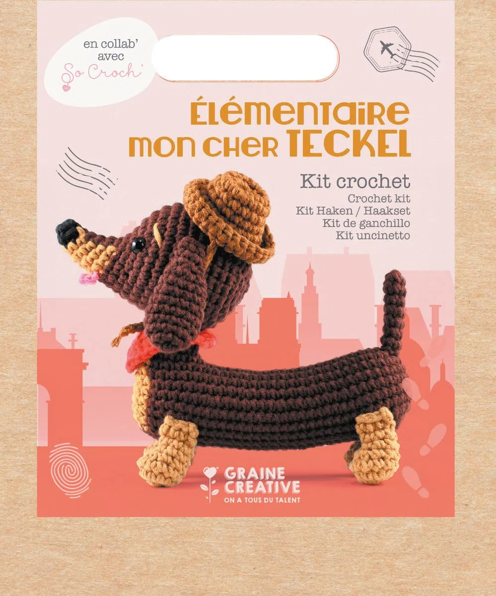 La mia scatola di peluche all'uncinetto Amigurumi - Bassotto