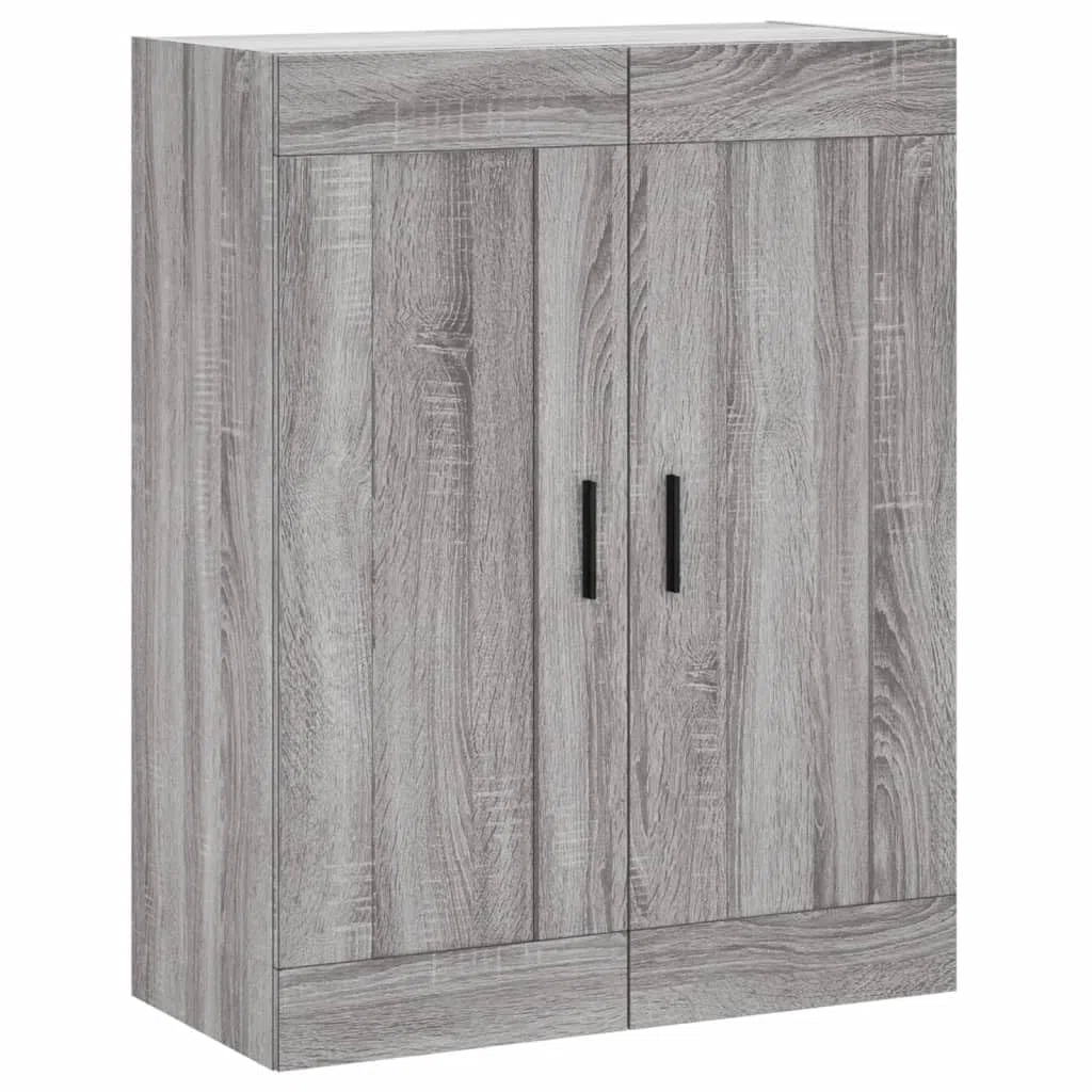 vidaXL Mobile a Parete Grigio Sonoma 69,5x34x90 cm Legno Multistrato, armadietto a Muro, portaoggetti pensile, pensile, pensile a Muro, Mobile pensile