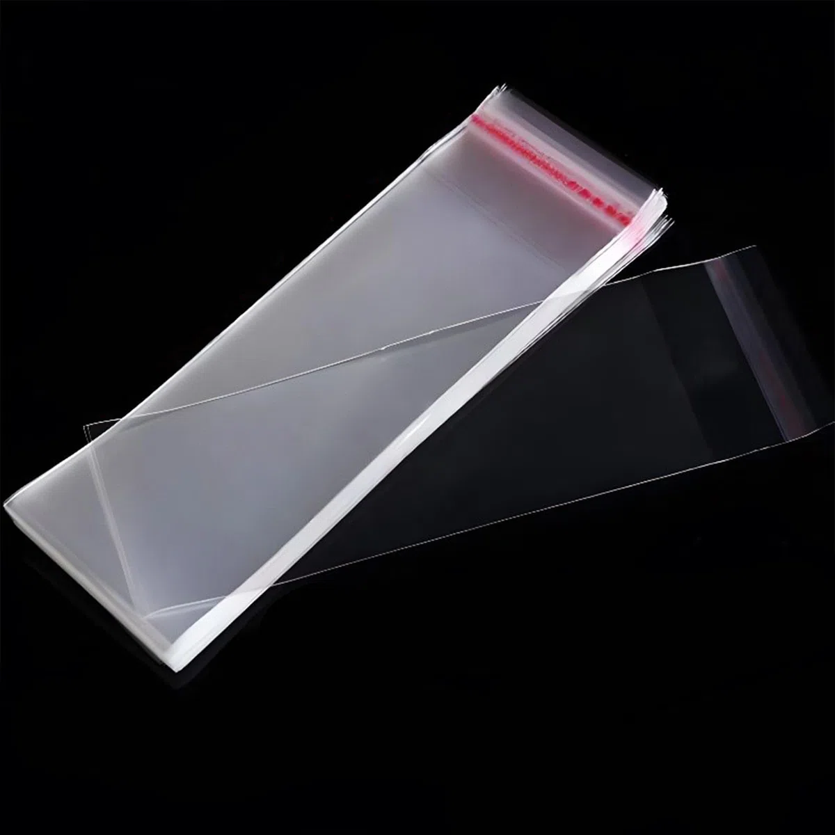 400 Pezzi Sacchetti di Cellophane Trasparente Sacchetti Plastica Autoadesivi OPP Plastica Alimenti Sacchetto per Decorare Caramelle Biscotto Natale (6 * 8cm)